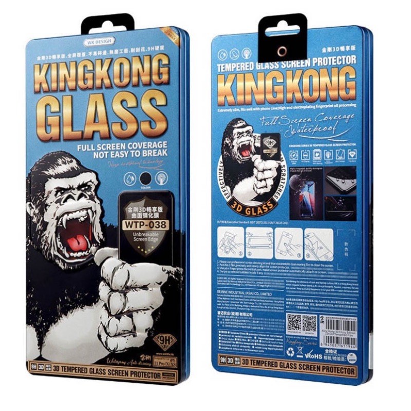 Dán Cường Lực Iphone KingKong 3D WK Design
